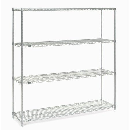 NEXEL Chrome Wire Shelving, 72W X 14D x 74H 14727C